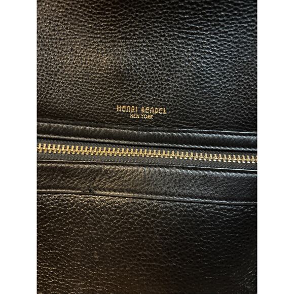 Henri Bendel Soho Black Pebble Leather Backpack display picture 1